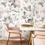 Watercolor Flowers Removable Wallpaper Peel and Stick Wallpaper Wall Paper Wall Mural - B135