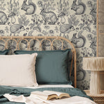 Wallpaper Peel and Stick Wallpaper Removable Wallpaper Home Decor Wall Art Wall Decor Room Decor / Boho Animal Wallpaper - B405