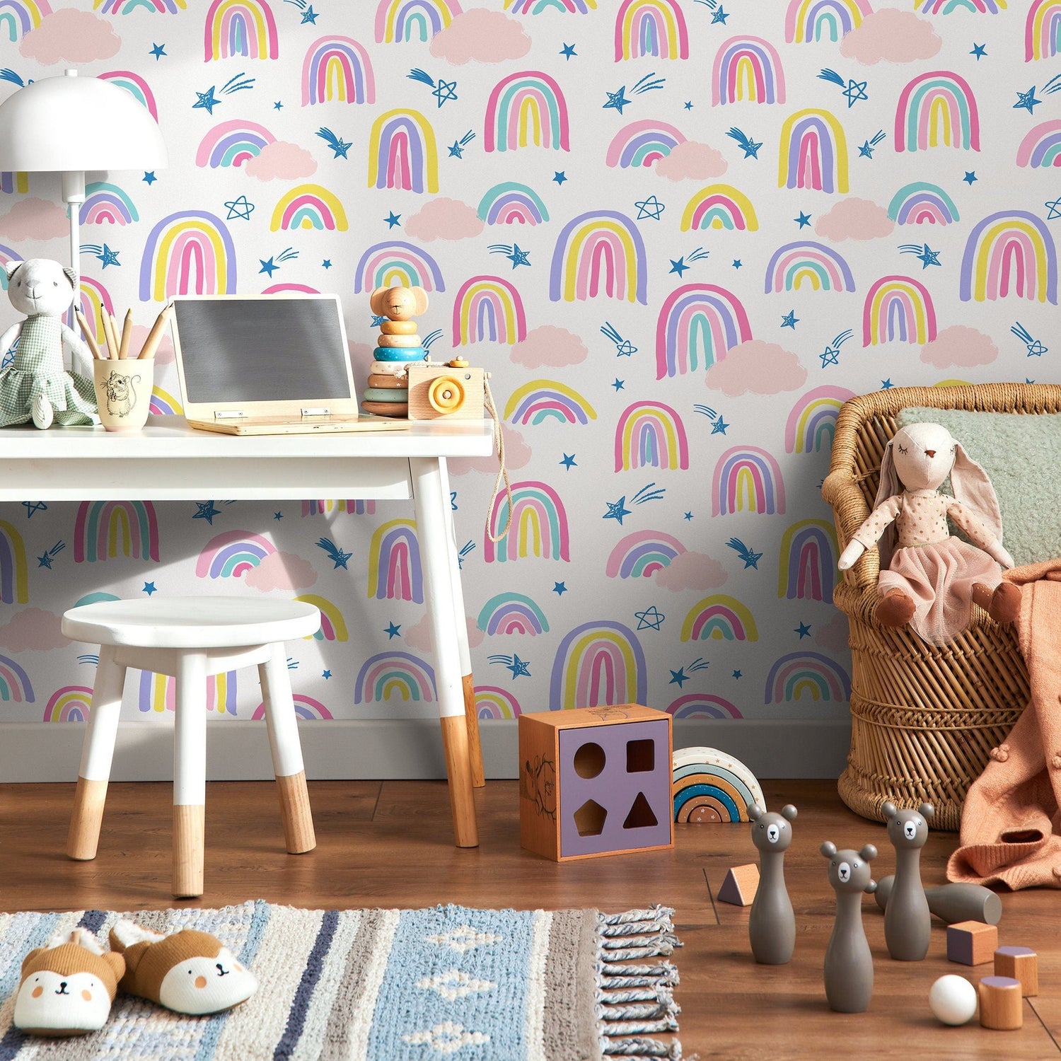 Peel and Stick Wallpaper Removable Wallpaper Contemporary Wall Mural Temporary Wallpaper Abstract Wallpaper - B486