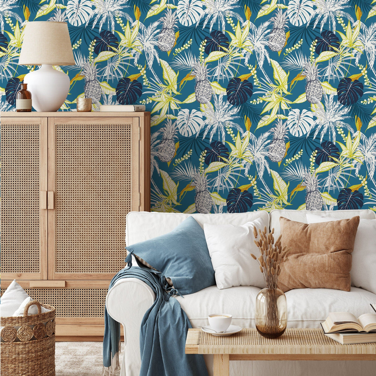 Leaves Wallpaper - Removable Wallpaper Peel and Stick Wallpaper Wall Paper - B427