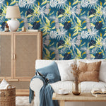 Leaves Wallpaper - Removable Wallpaper Peel and Stick Wallpaper Wall Paper - B427
