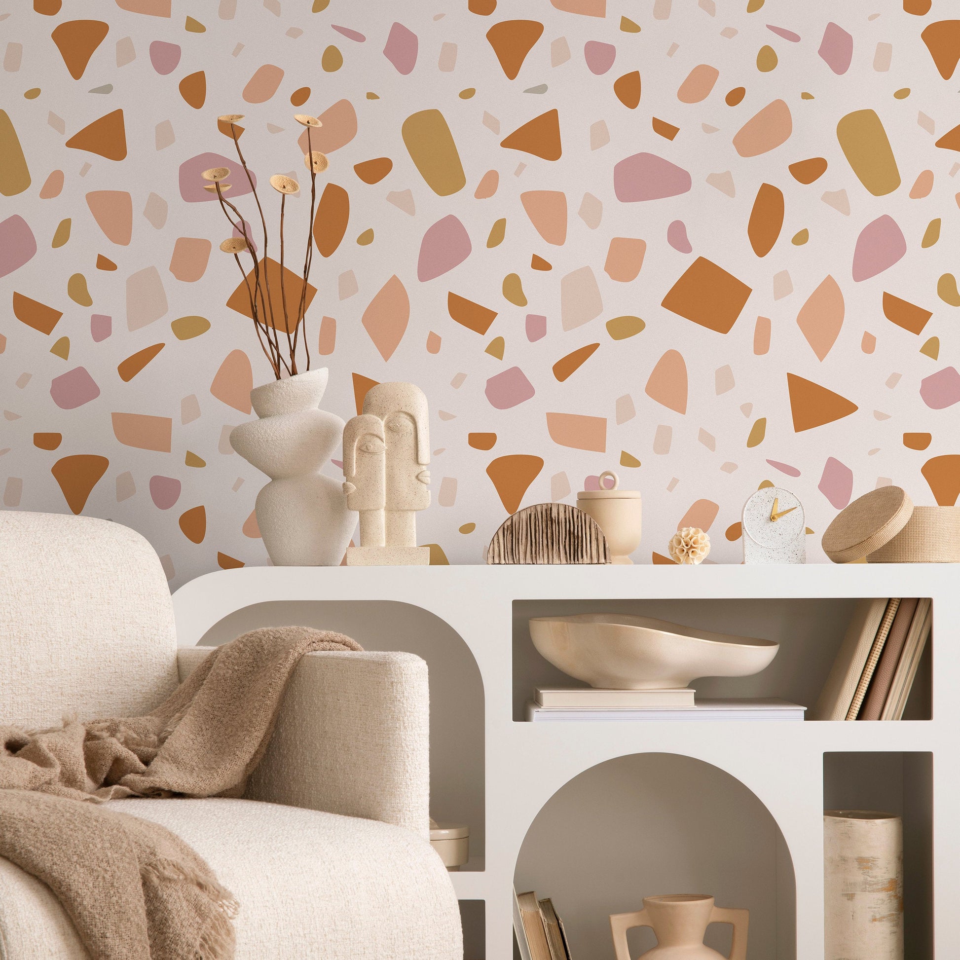 Peel and Stick Wallpaper Removable Wallpaper Contemporary Wall Mural Temporary Wallpaper Abstract Wallpaper - B933