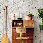 Removable Wallpaper Peel and Stick Wallpaper Wall Paper - Outline Woods Wallpaper - B290