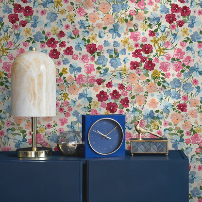 Flower Wallpaper - Removable Wallpaper Peel and Stick Wallpaper Wall Paper Wall Mural - B298