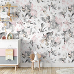 Watercolor Flowers Removable Wallpaper Peel and Stick Wallpaper Wall Paper Wall Mural - B135