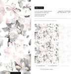 Watercolor Flowers Removable Wallpaper Peel and Stick Wallpaper Wall Paper Wall Mural - B135