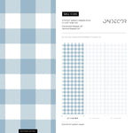 Gingham removable wallpaper, Buffalo check plaid, Self adhesive and traditional wallpaper - E085