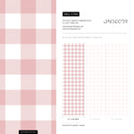 Gingham removable wallpaper, Buffalo check plaid, Self adhesive and traditional wallpaper - E086