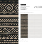 Tribal Wallpaper Aztec Peel And Stick Wallpaper Black Removable Tribal Print Wallpaper - E020