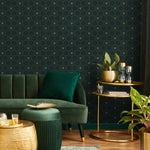 Dining Room Wallpaper Honeycomb Wallpaper For Dining Room Faux Gold Wallpaper Peel And Stick Wallpaper Bee Wallpaper Art Deco Wall - E077