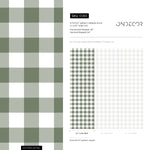 Gingham removable wallpaper, Buffalo check plaid, Self adhesive and traditional wallpaper - E083