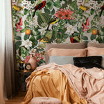 Botanical Removable Wallpaper, Nature Colors Wall Mural - E107 B