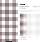 Gingham removable wallpaper, Buffalo check plaid, Self adhesive and traditional wallpaper - E082