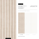 Contemporary beige and off-white striped upholstery fabric - E126