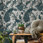 Floral Wallpaper Peacock Wallpaper Peel and Stick and Traditional Wallpaper - E127