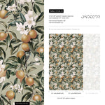 Orange tree wallpaper, Oranges, Fruit wallpaper, Orange blossom wall mural - E106 B