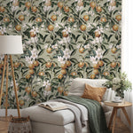 Orange tree wallpaper, Oranges, Fruit wallpaper, Orange blossom wall mural - E106 B
