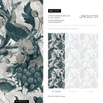 Floral Wallpaper Peacock Wallpaper Peel and Stick and Traditional Wallpaper - E127