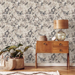 Bird Wallpaper / Traditional Wallpaper / Removable Peel and Stick Wallpaper, Self-Adhesive, Renter Friendly, Feminine Wallpaper - E118 B