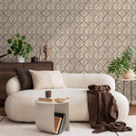 Vintage damask wallpaper, Victorian home decor for aesthetic room decor - E125 B