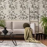 Vintage lemon tree wallpaper, citrus wallpaper, fruit kitchen wallpaper, Italian-inspired home decor - LEMON - E0999 C