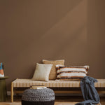 Aged Walnut Wallpaper / Solid Color, a Modern Rustic Wall Mural in a Deep Earthy Brown - E144