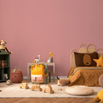 Parrot Pink Wallpaper / Solid Color / A Modern Wall Mural in a Dusty Rose Pink Tone - E156