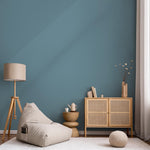 Blue Sage Wallpaper / Solid Color, Modern Minimalist Wall Mural in a Muted Dusty Blue Hue - E169