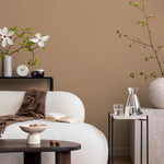 Pale Taupe Wallpaper / Solid Color / A Minimalist Wall Covering in a Warm Earthy Beige - E199