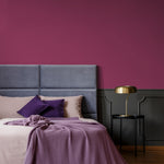 Velvet Bloom Wallpaper / Solid Color / Available in Deep Magenta Pink - E155