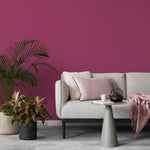 Velvet Bloom Wallpaper / Solid Color / Available in Deep Magenta Pink - E155