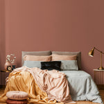 Clay Blush Wallpaper / Solid Color with a Warm Earthy Tone in Muted Terracotta and Dusty Peach - E157