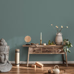 Muted Teal Wallpaper / Solid Color / Available in a Dusty Teal Green - E173