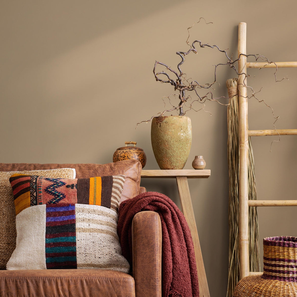 Golden Sand Wallpaper / Solid Color / Available in Warm Beige and Light Taupe - E184