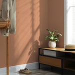 Pumpkin Clay Wallpaper / Solid Color / A Warm Earth Tone in Burnt Orange and Terracotta - E158