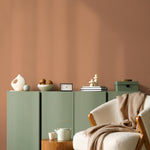Pumpkin Clay Wallpaper / Solid Color / A Warm Earth Tone in Burnt Orange and Terracotta - E158
