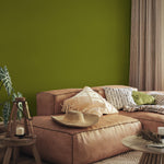 Golden Olive Wallpaper / Solid Color featuring a Modern Minimalist Style in a Warm Olive Green - E188