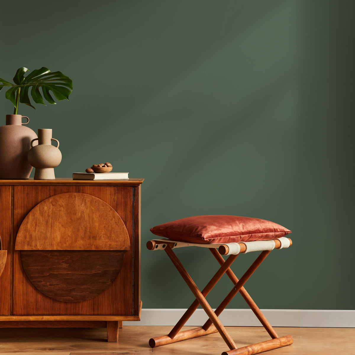 Olive Taupe Wallpaper / Solid Color / Available in Muted Olive Green and Taupe - E191