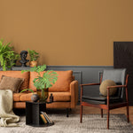 Golden Caramel Wallpaper / Solid Color / A Warm Earth Tone Design in Deep Mustard and Golden Brown - E200