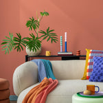 Coral Spice Wallpaper / Solid Color in a Warm Terracotta Orange Hue - E159