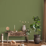 Moss Green Wallpaper / Solid Color / Minimalist Design in an Earthy Olive Hue - E186