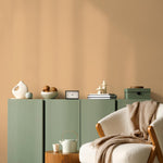 Apricot Dune Wallpaper, Solid Color Peel and Stick in Warm Beige and Terracotta for a Modern Boho Accent Wall - E198