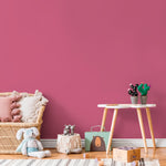 Berry Pink Wallpaper / Solid Color Featuring a Bold and Vibrant Hue in Magenta and Fuchsia - E163