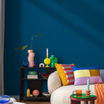 Deep Ocean Blue Wallpaper / Solid Color in Rich Navy and Midnight Blue - E165