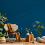 Deep Ocean Blue Wallpaper / Solid Color in Rich Navy and Midnight Blue - E165