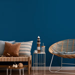 Deep Ocean Blue Wallpaper / Solid Color in Rich Navy and Midnight Blue - E165