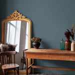 Storm Coast Solid Color Wallpaper - Removable Peel and Stick for a Moody Accent Wall in Slate Gray, Steel Blue and Teal - E170