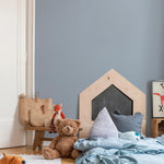 Soft Slate Blue Wallpaper / Solid Color / A Modern Minimalist Design in a Muted Blue-Grey - E224