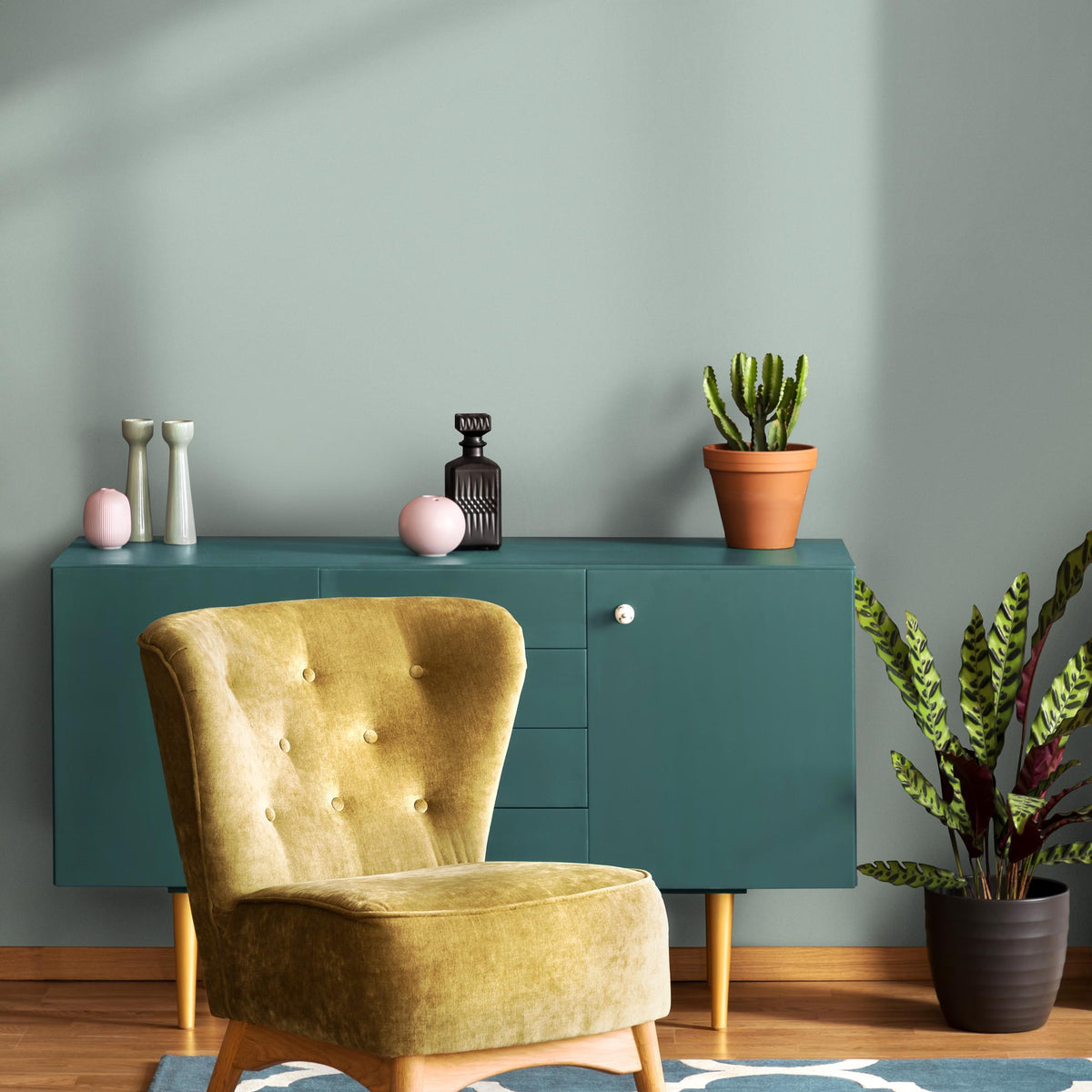 Misty Mint Wallpaper / Solid Color / A Minimalist Design in Soft Pastel Green - E228