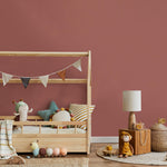 Spiced Coral Wallpaper / Solid Color / A Minimalist Design in a Warm Terracotta Clay Hue - E208